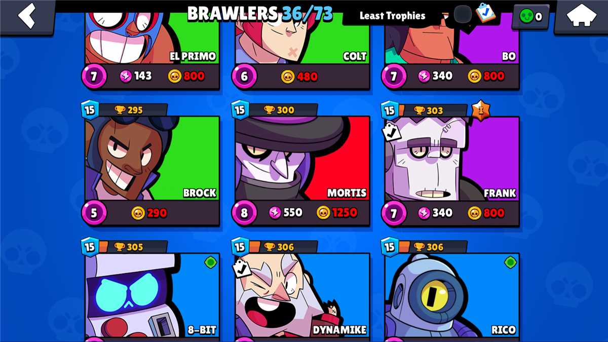 Game account sale Brawl Stars